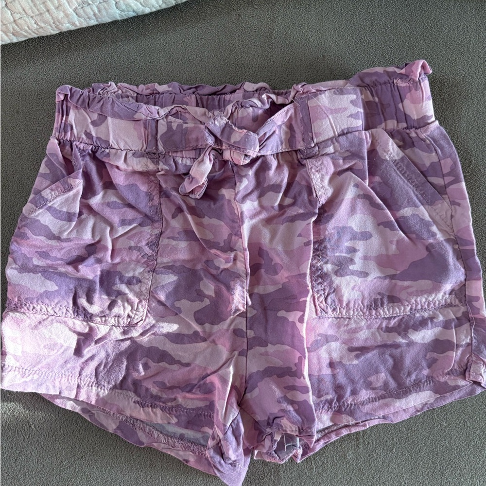 Lavender Camouflage Women's Cargo Shorts